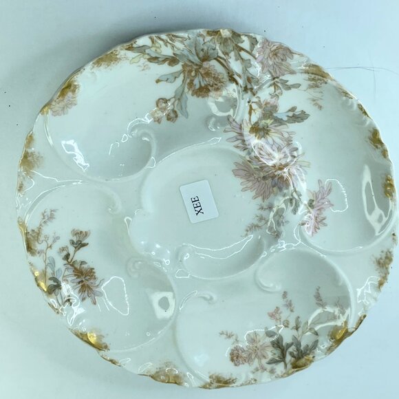 Antique Haviland Limoges Oyster Plate Davis Collamore & Co Broadway 21st St A394 - Picture 1 of 6